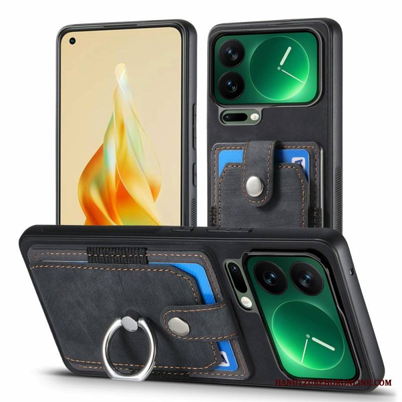 Kuori Xiaomi 17 Pro Max Korttikotelo Ja Sormusteline