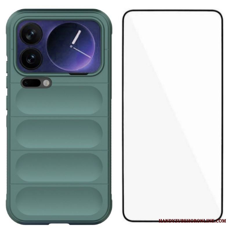 Kuori Xiaomi 17 Pro Max Liukumaton Näytönsuojalla