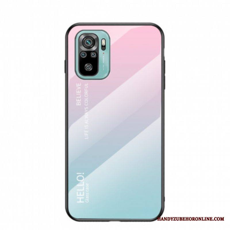 Kuori Xiaomi Redmi Note 10 / 10S Tempered Glass Hei