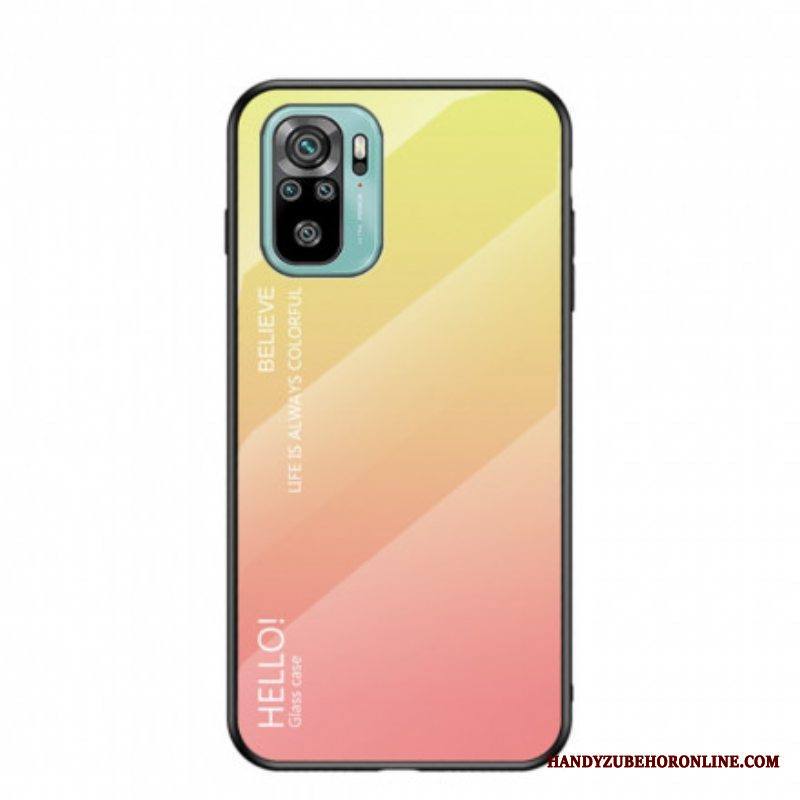 Kuori Xiaomi Redmi Note 10 / 10S Tempered Glass Hei