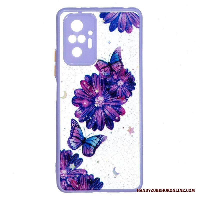 Kuori Xiaomi Redmi Note 10 Pro Kukkaperhosen Hybridi