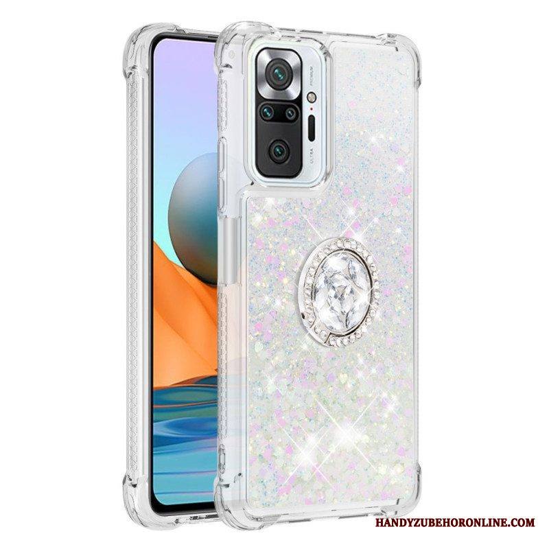 Kuori Xiaomi Redmi Note 10 Pro Paljetteja Rengastuella