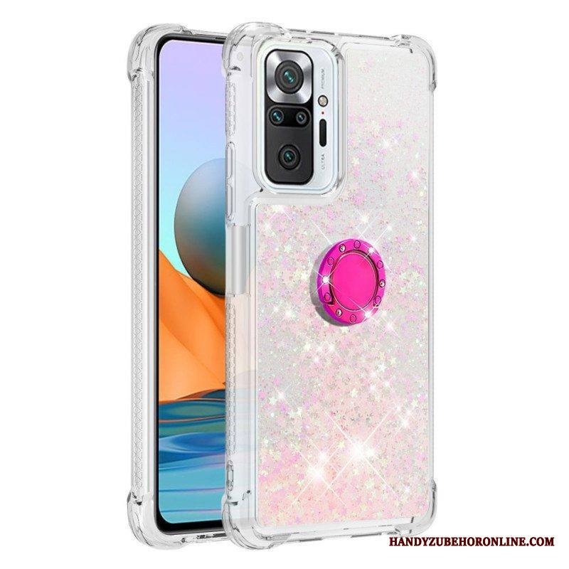 Kuori Xiaomi Redmi Note 10 Pro Paljetteja Rengastuella