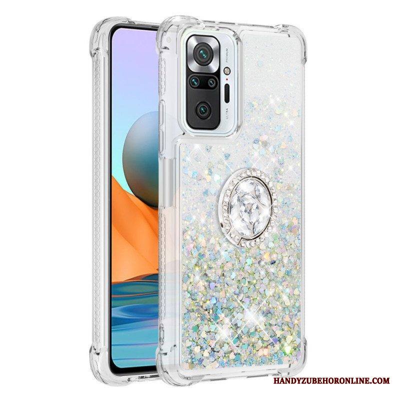 Kuori Xiaomi Redmi Note 10 Pro Paljetteja Rengastuella