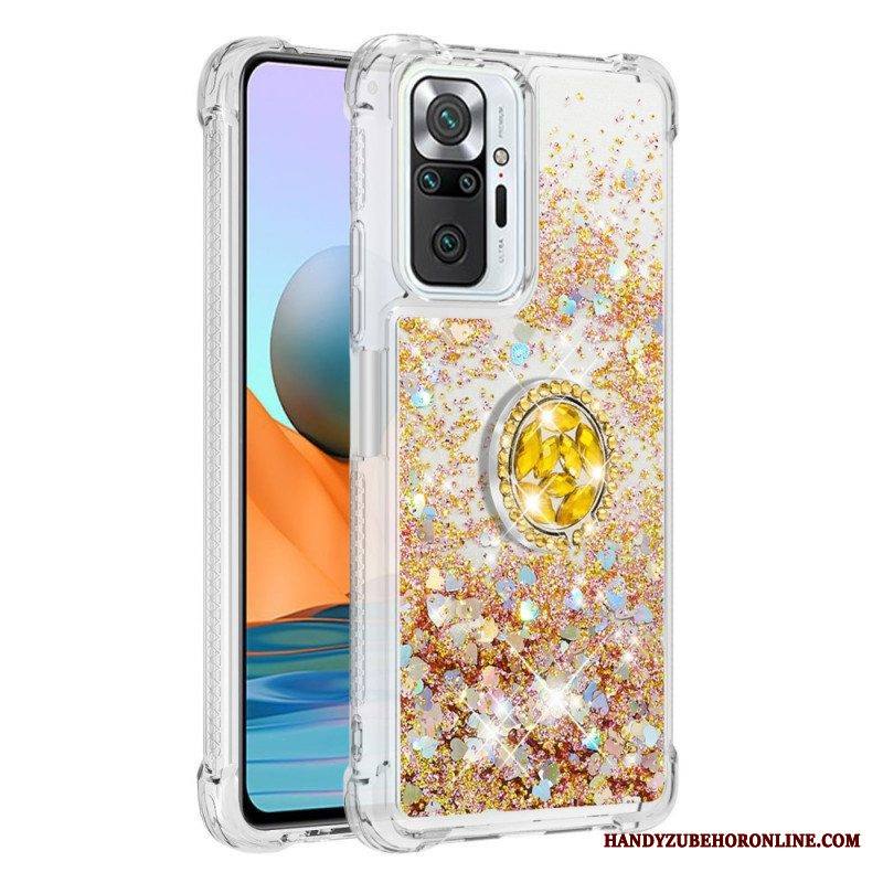 Kuori Xiaomi Redmi Note 10 Pro Paljetteja Rengastuella
