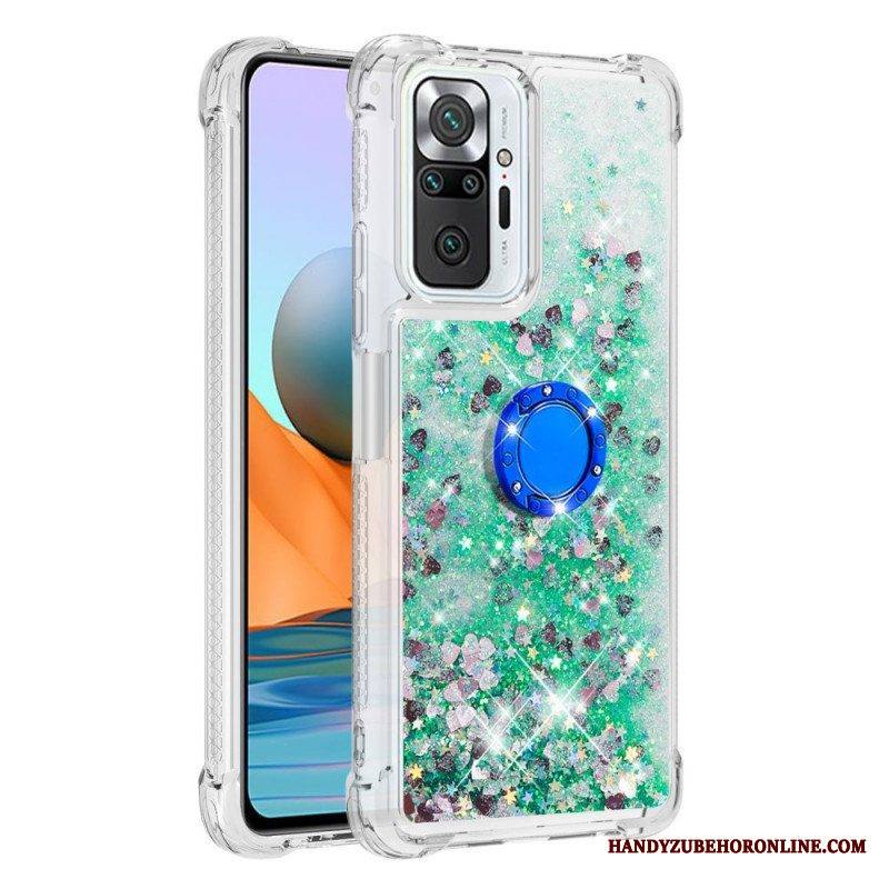Kuori Xiaomi Redmi Note 10 Pro Paljetteja Rengastuella