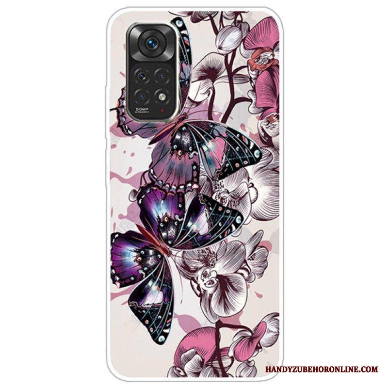 Kuori Xiaomi Redmi Note 11 / 11S Muunnelma Perhosia