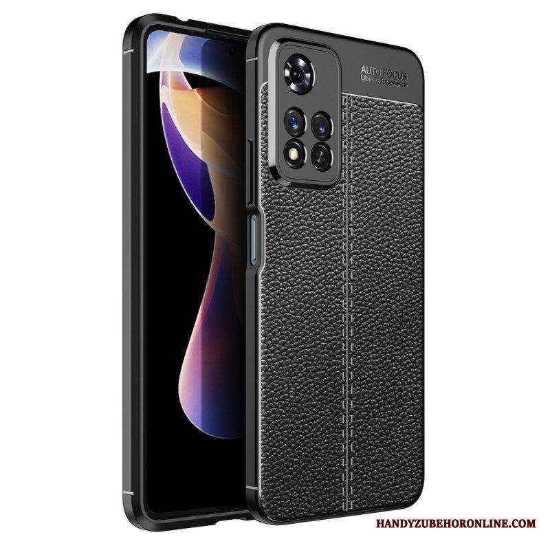 Kuori Xiaomi Redmi Note 11 Pro Plus 5G Kaksilinjainen Litsi-nahkaefekti