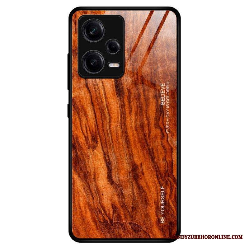 Kuori Xiaomi Redmi Note 12 Pro Wood Design Karkaistu Lasi