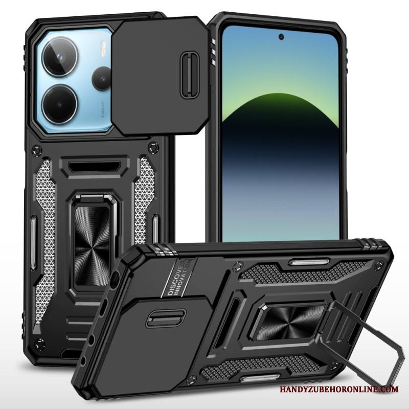 Kuori Xiaomi Redmi Note 14 5g Erittäin Kestävä Jalustalla Ja Linssinsuojalla