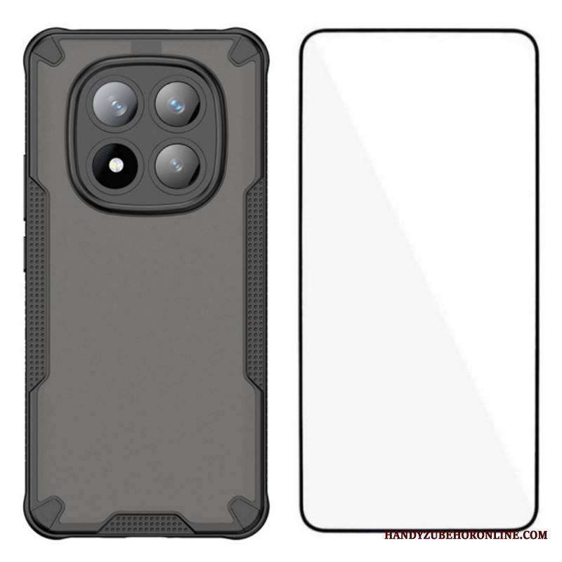 Kuori Xiaomi Redmi Note 14 Pro Plus 5g Puoliläpinäkyvä Silikoni Karkaistulla Lasisella Näytönsuojalla