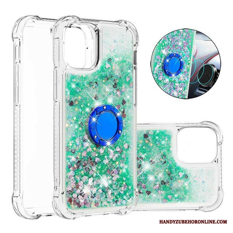 Kuori iPhone 13 Mini Paljetteja Rengastuella