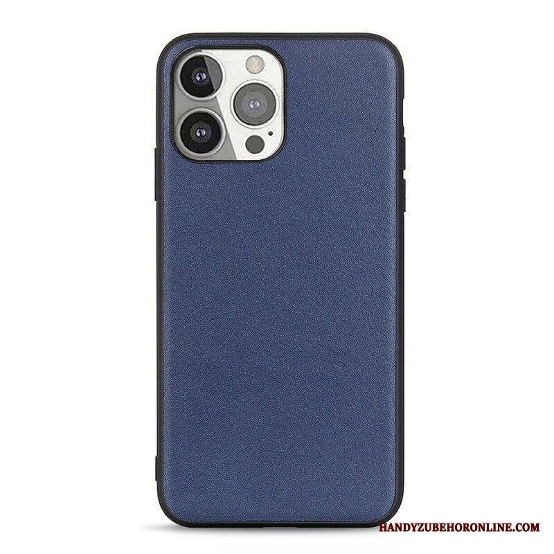 Kuori iPhone 13 Pro Aitoa Litsi-nahkaa