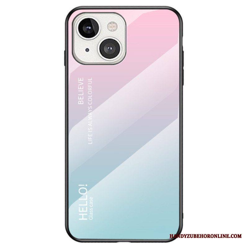 Kuori iPhone 14 Karkaistu Lasi Hello