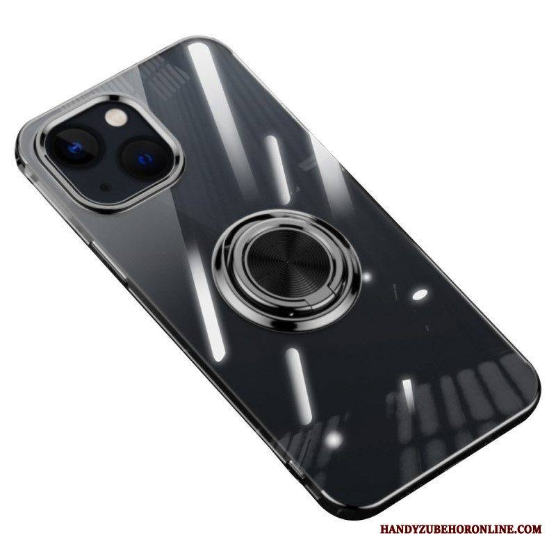 Kuori iPhone 14 Läpinäkyvä Pyörivä Rengas