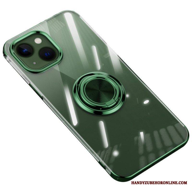 Kuori iPhone 14 Läpinäkyvä Pyörivä Rengas
