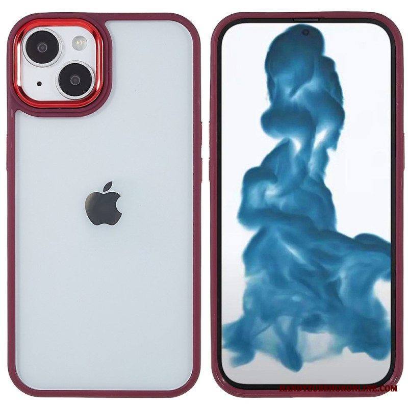 Kuori iPhone 14 Plus Akryyli Silikoni Reunat