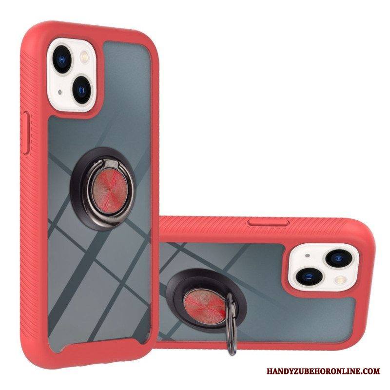 Kuori iPhone 14 Plus Läpinäkyvä Rengastuella
