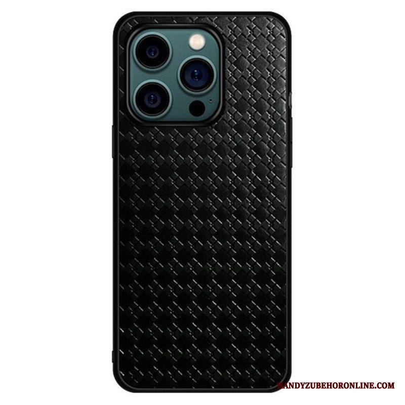 Kuori iPhone 14 Pro Kudottu Keinonahka