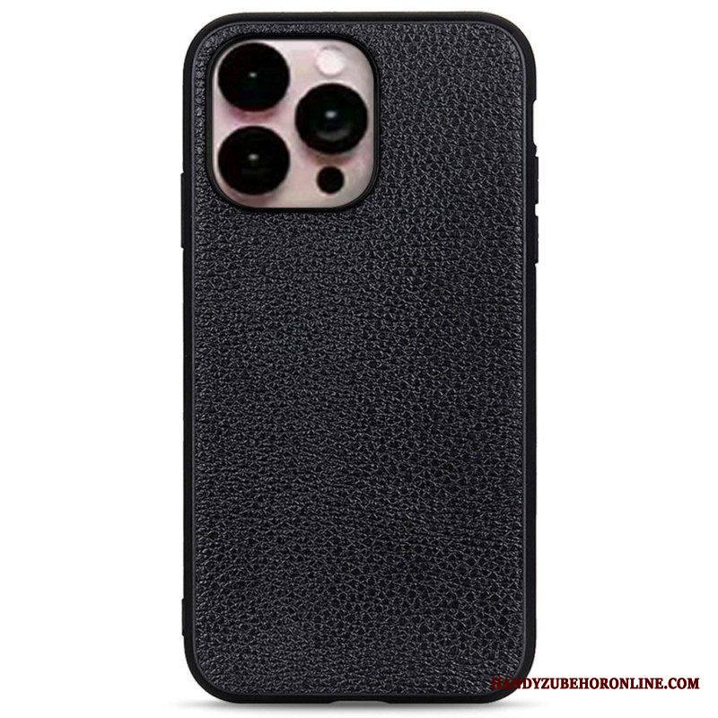 Kuori iPhone 14 Pro Max Aitoa Litsi-nahkaa