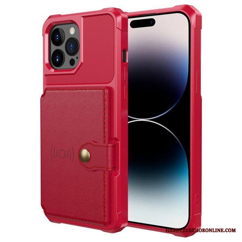 Kuori iPhone 14 Pro Max Integroitu Korttipidike