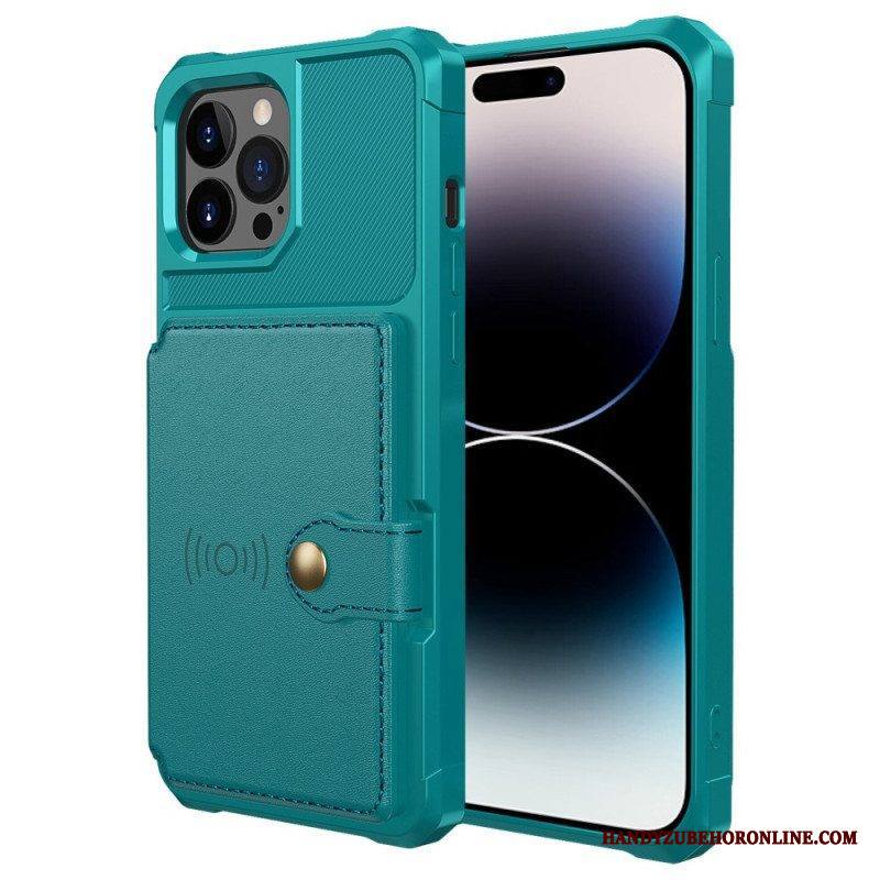 Kuori iPhone 14 Pro Max Integroitu Korttipidike