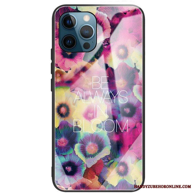 Kuori iPhone 14 Pro Max Karkaistua Lasia Kukkia