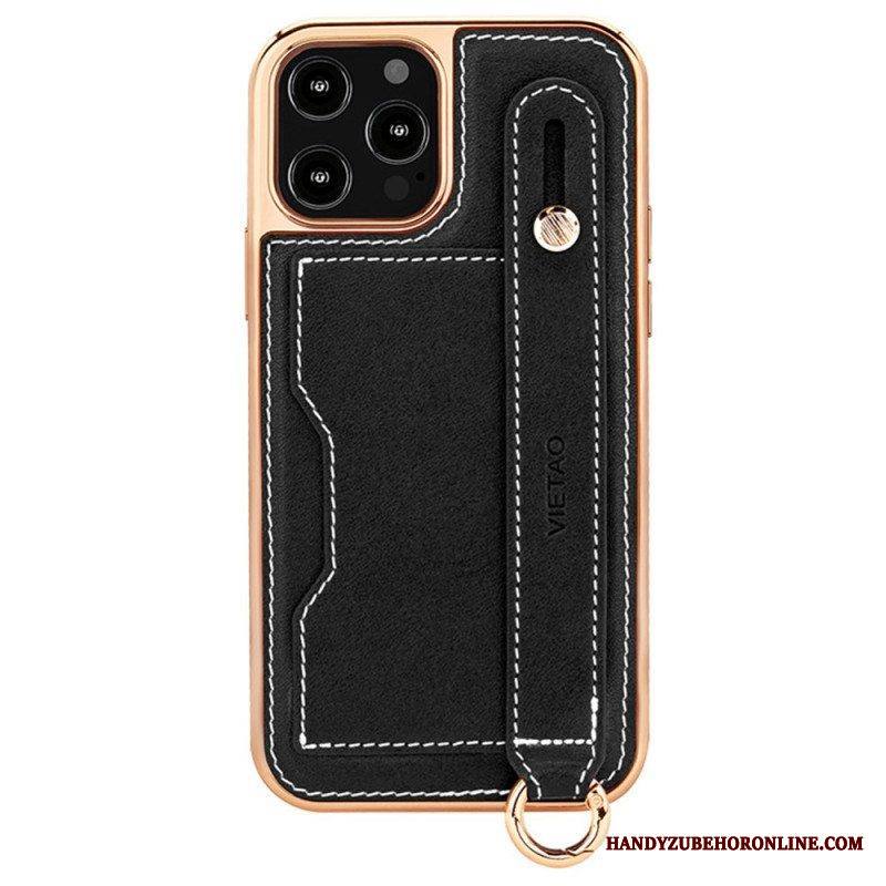 Kuori iPhone 14 Pro Max Korttikotelo Tukihihnalla Vietao
