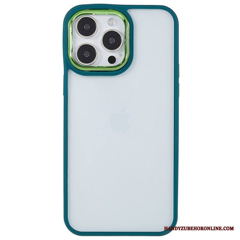 Kuori iPhone 14 Pro Max Läpinäkyvät Värilliset Reunat