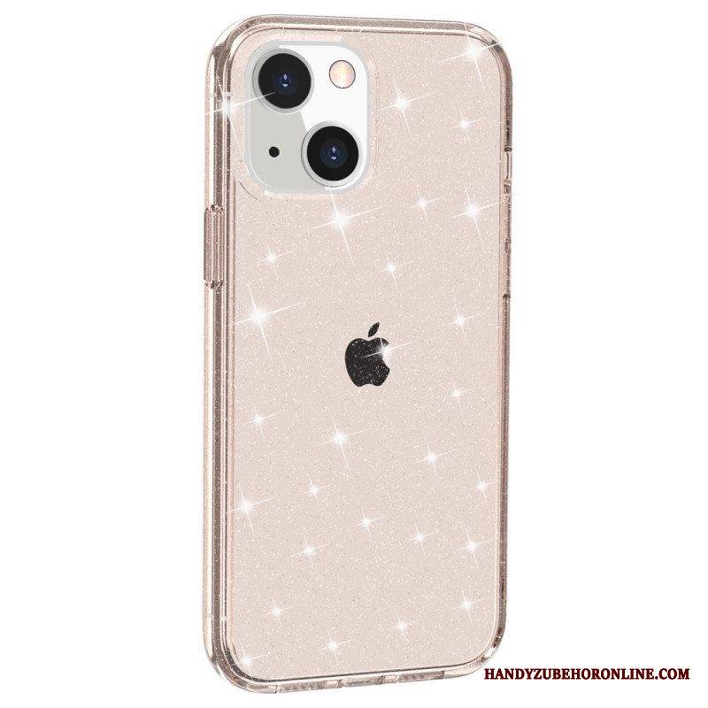 Kuori iPhone 15 Läpinäkyvä Glitter