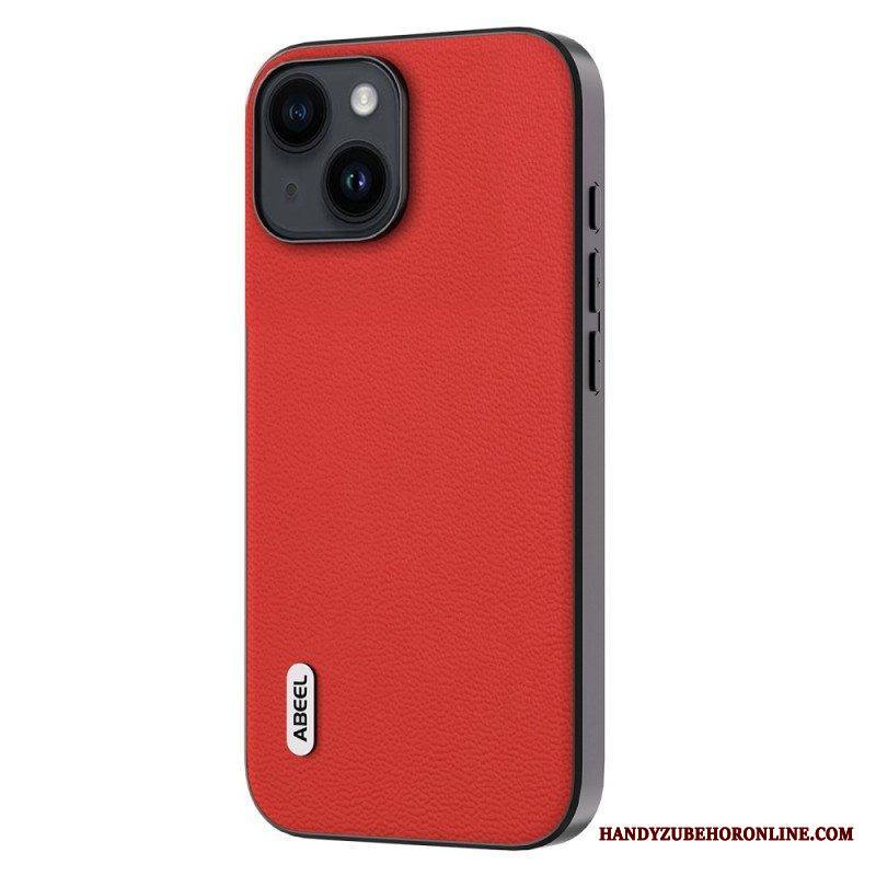 Kuori iPhone 15 Plus Aitoa Abeel-nahkaa