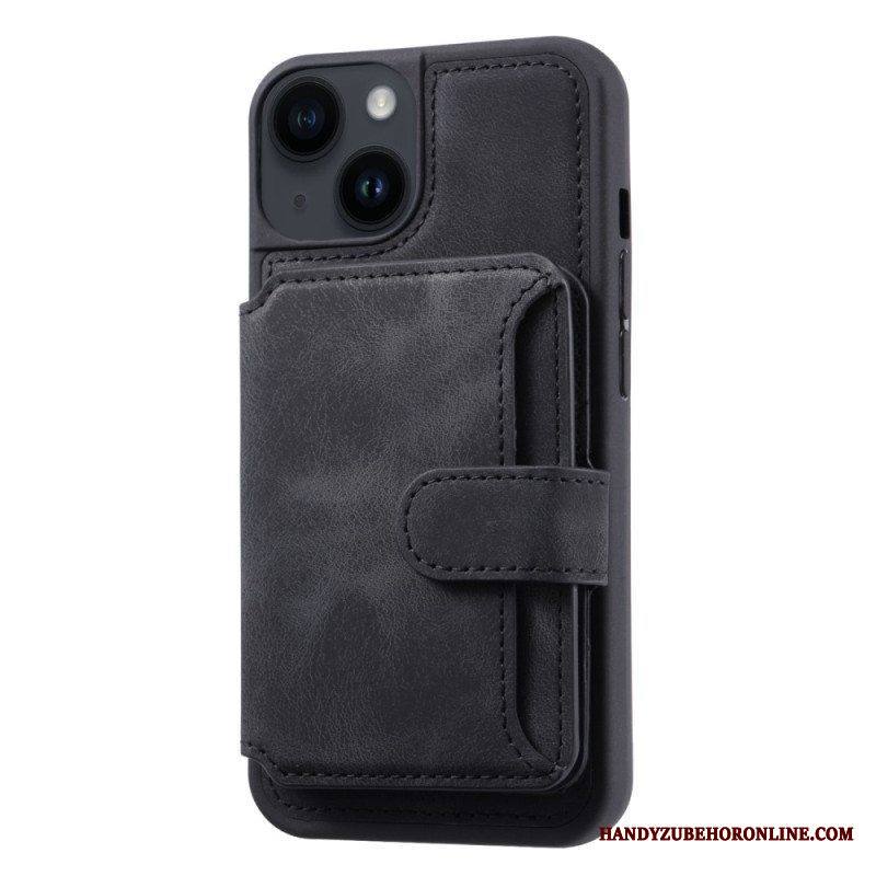 Kuori iPhone 15 Plus Rfid-korttipidikkeen Tuki
