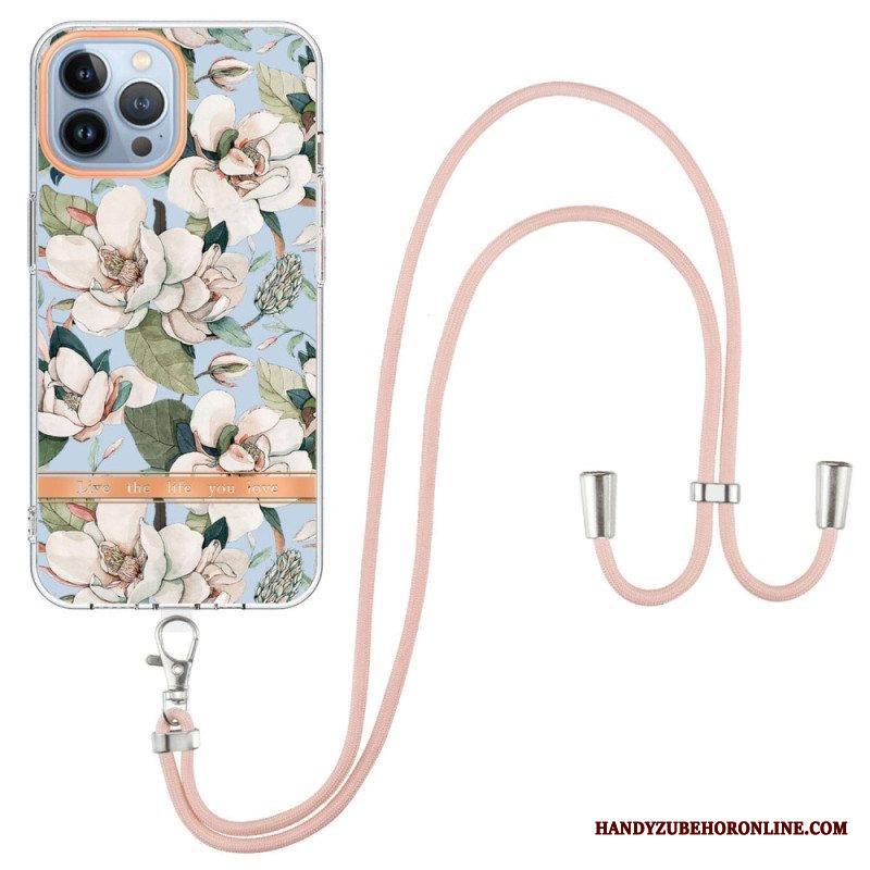 Kuori iPhone 15 Pro Max Kiristysnyörillä Cordon Flowers