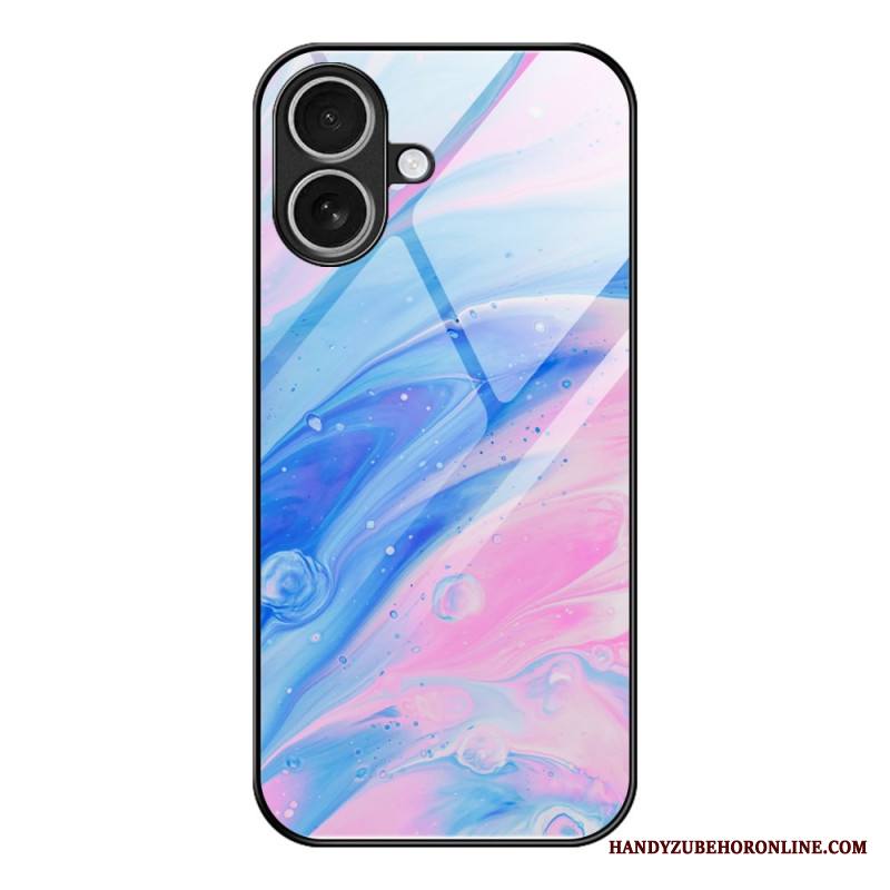 Kuori iPhone 17 Karkaistusta Lasista Valmistettu Marmorikuvio