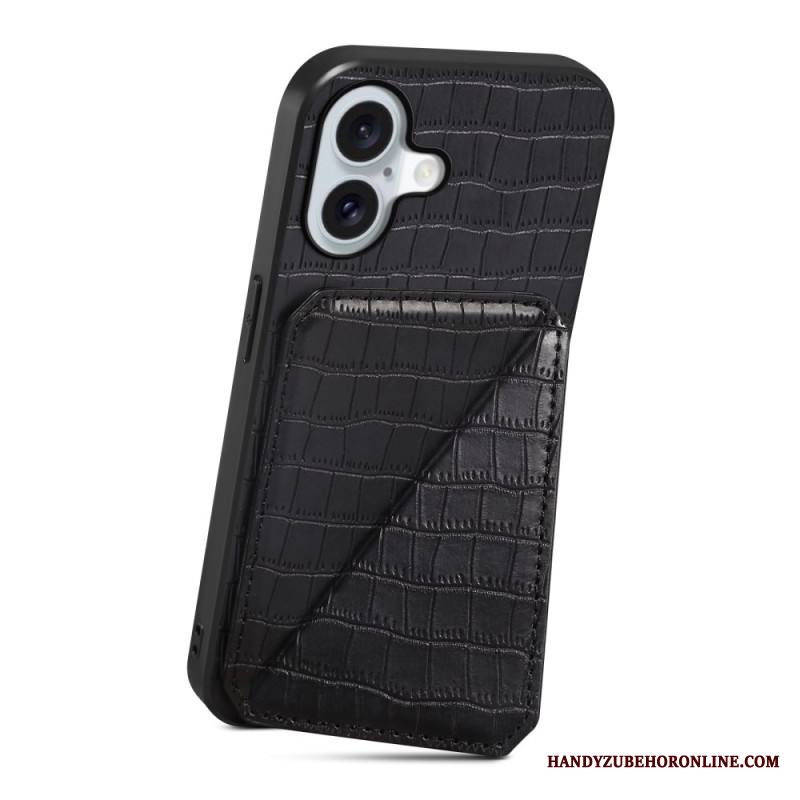 Kuori iPhone 17 Krokotiilikuvioinen Korttikotelo