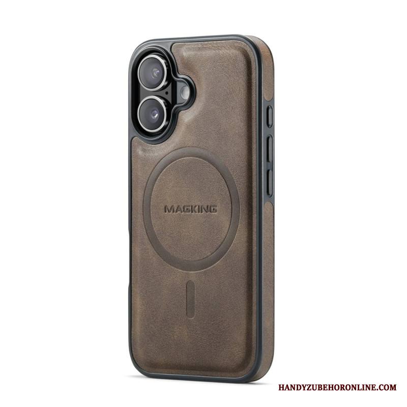 Kuori iPhone 17 Magsafe-yhteensopiva Premium Leather Effectin Kanssa