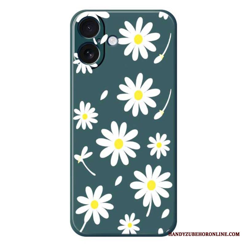 Kuori iPhone 17 Nestemäisestä Silikonista Valmistetut Päivänkakkarat Suojakuori