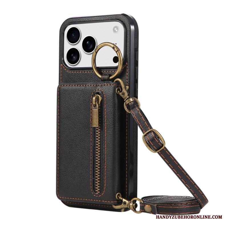 Kuori iPhone 17 Pro Lompakko Olkahihnalla Suojakuori