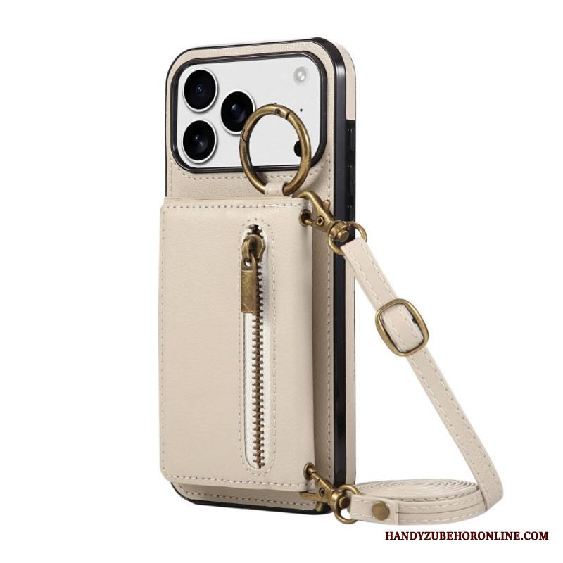 Kuori iPhone 17 Pro Lompakko Olkahihnalla Suojakuori