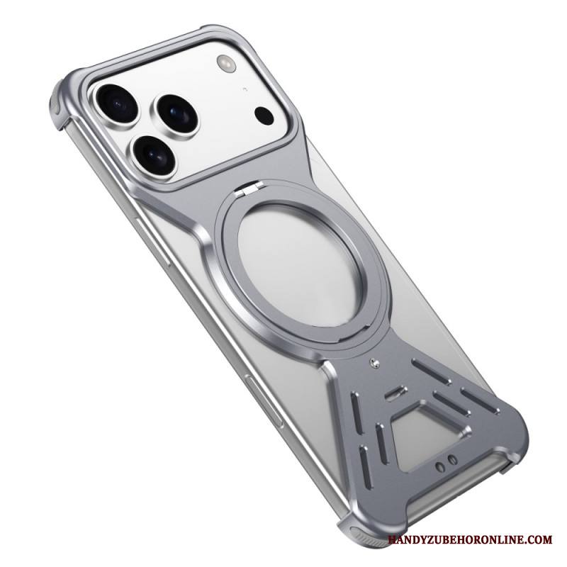 Kuori iPhone 17 Pro Magsafe-puskuri Pyörivällä Jalustalla Suojakuori