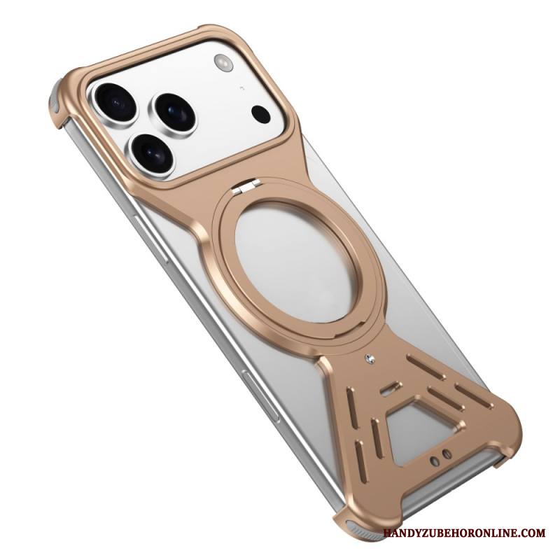 Kuori iPhone 17 Pro Magsafe-puskuri Pyörivällä Jalustalla Suojakuori