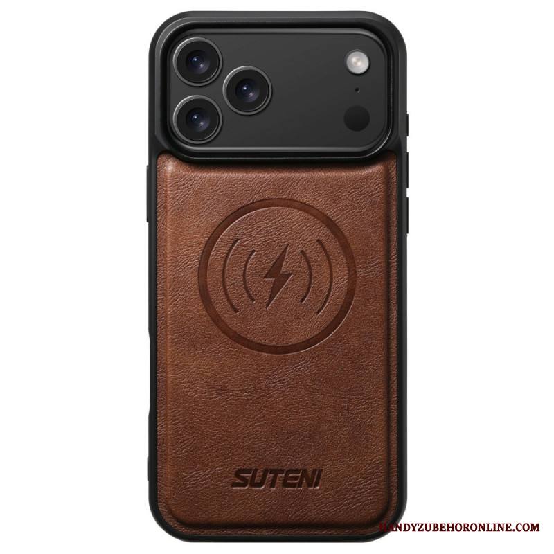 Kuori iPhone 17 Pro Magsafe-yhteensopiva Vintage-nahkaefekti