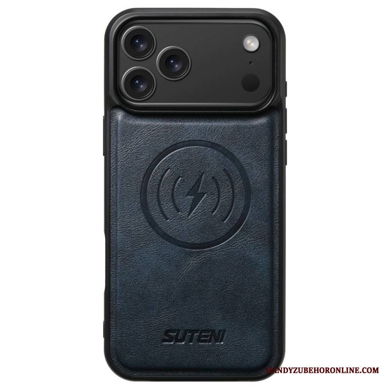 Kuori iPhone 17 Pro Magsafe-yhteensopiva Vintage-nahkaefekti