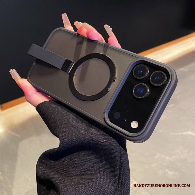 Kuori iPhone 17 Pro Max Integroitu Rannehihna Ja Metallinen Jalusta Suojakuori