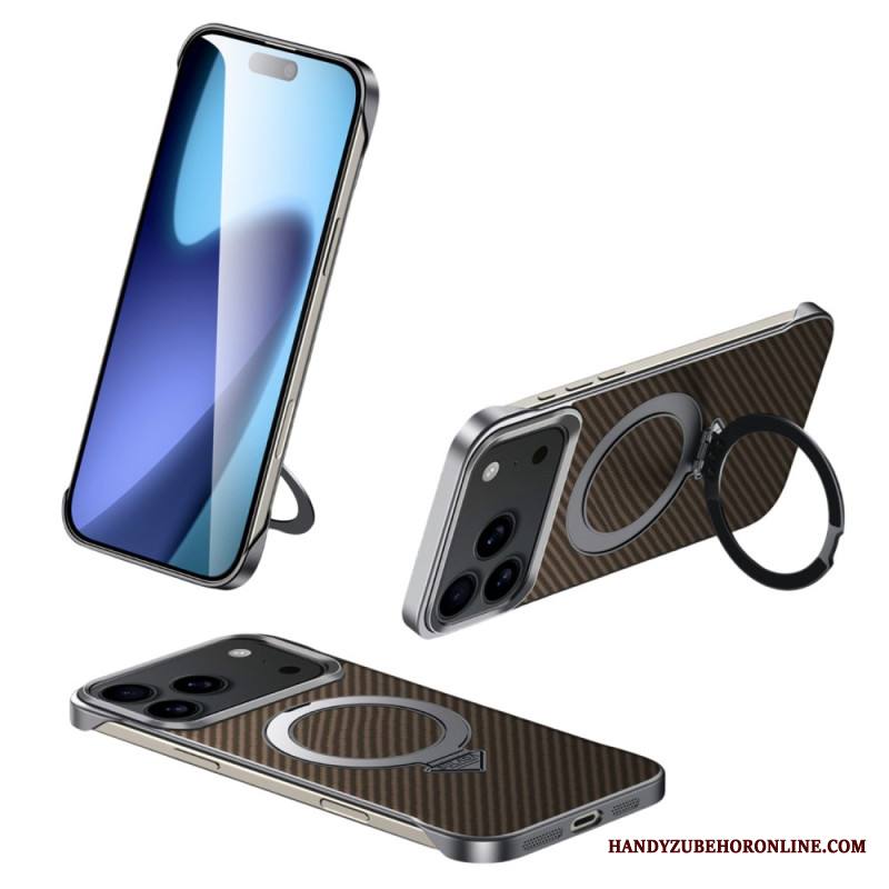 Kuori iPhone 17 Pro Max Magsafe-hiilikuiturengaskiinnitys