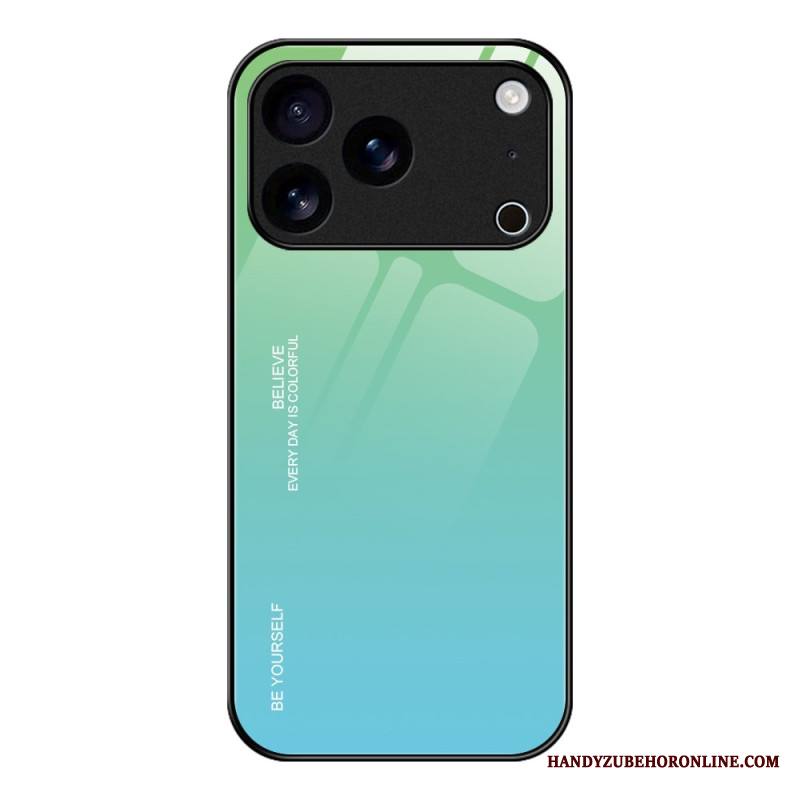 Kuori iPhone 17 Pro Max Ole Oma Itsesi Karkaistulla Lasilla