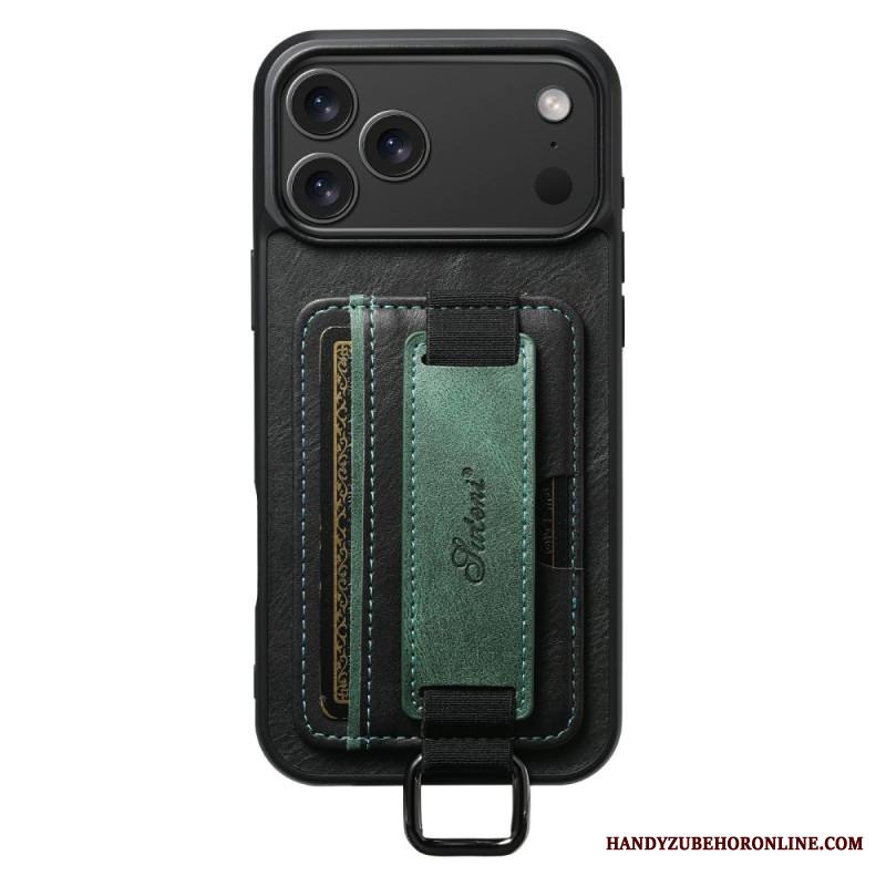 Kuori iPhone 17 Pro Max Suteni Korttikotelo Ja Hihna Suojakuori