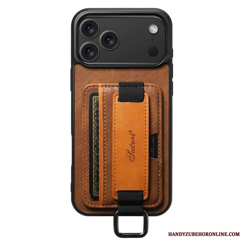 Kuori iPhone 17 Pro Max Suteni Korttikotelo Ja Hihna Suojakuori