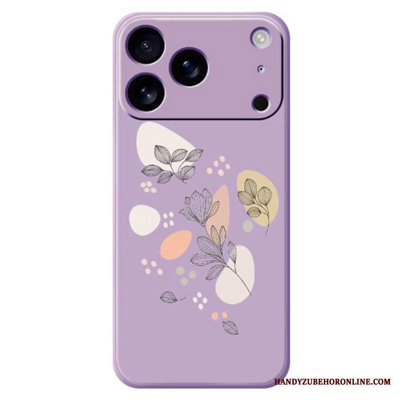 Kuori iPhone 17 Pro Nestemäisestä Silikonista Tehdyt Luonnoslehdet Suojakuori