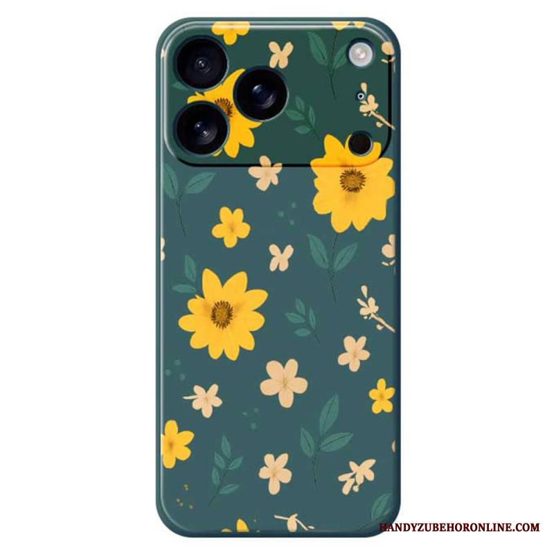 Kuori iPhone 17 Pro Nestemäisestä Silikonista Tehdyt Päivänkakkarat Suojakuori